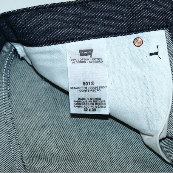 Levis Vintage Clothing 1955 501XX Rigid Denim. Brand new. Never worn.32W x 30L - Picture 3 of 9